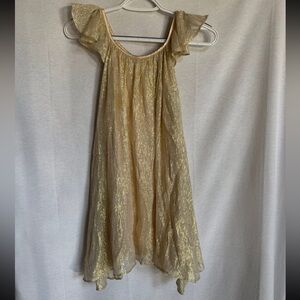 Elestory gold metallic dress